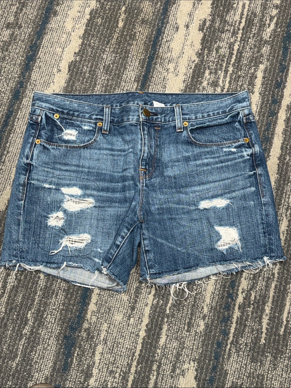 Size 30 J. Crew Blue Distressed Denim Women’s Shorts